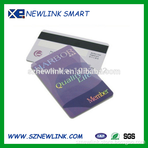 CR80 standard size plastic gym membership card